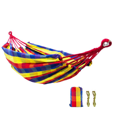 

Hammock outdoor Leisure bed hanging bed double peason sleeping canvas swing camping hamac hunting