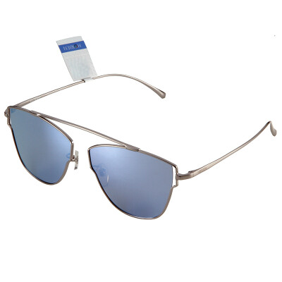 

HORIEN Haili En female models gun color mirror frame blue lens coated polarized sunglasses N6329-P03