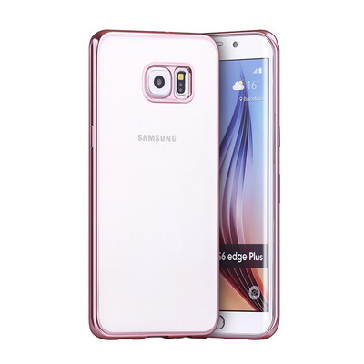 

MOONCASE Soft TPU Transparent Back Plating Side Case Cover for Samsung Galaxy S6 Edge Plus