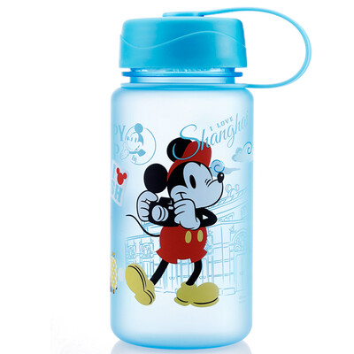 

Jingdong Supermarket] Disney (Disney) children cups plastic straight drinking kettle leaky youth water bottle baby baby cup baby drink cup 5240 blue Mickey abstract