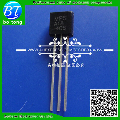 

20pcs free shipping MPSA18 A18 TO-92 Bipolar Transistors - BJT 200mA 45V NPN
