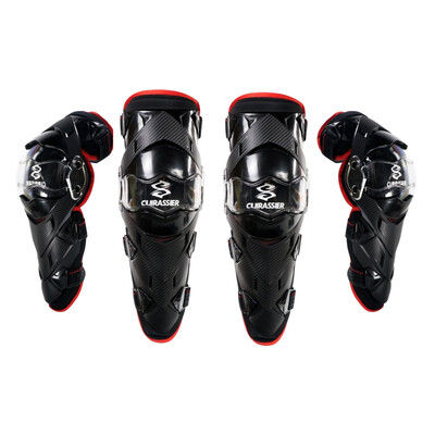 

CUIRASSIER Мотоциклетные коленные прокладки Мотокросс Protector MX Мотоцикл Kneepad Elbowpad Защитные устройства MTB ATV Защита от защемления красных