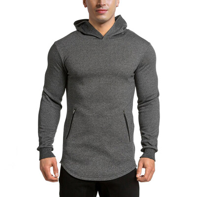 

MECH-ENG Mens Sweatshirt Hoodie Active Hoodie Workout SweatshirtTraining Sports Pullover With Zipper Pockets in 5 Colors