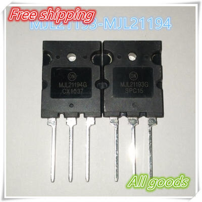 

20pcs/lot Free Shipping 10pair/lot MJL21193 MJL21194 TO-3PL 16 Power AMPERE COMPLEMENTARY SILICON POWER brand new