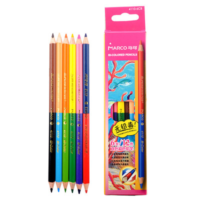 

Marco 4110-12CB Double Head 24 Color Pencil / Color Pen / Color Lead 12 Paper Box