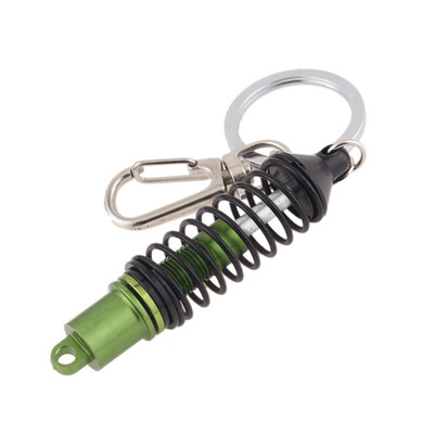 

mymei машину брелок связке ключей кольцо keyfob ключевые держатель черный пружинная подвеска
