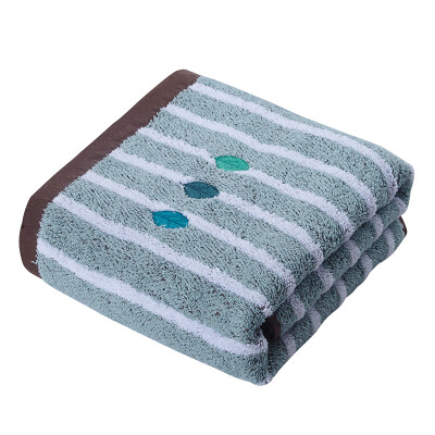 

Shengwei towel home textile cotton vertical embroidery three leaves bath towel SW-37 green