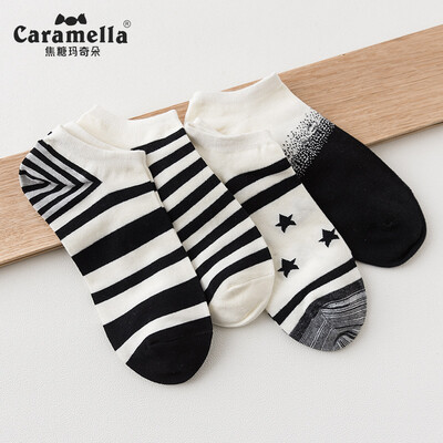 

Caramella socks mens boat socks casual sports cotton socks comfortable breathable shallow mouth socks 53454 maple leaf code