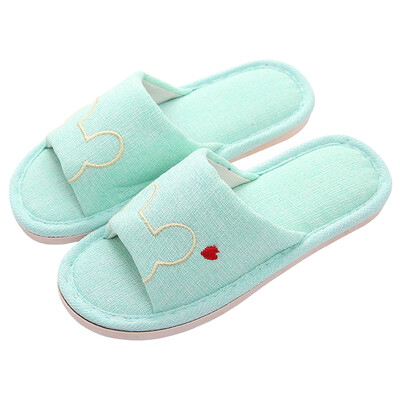 

Antarctic Nanjiren slippers female cotton&linen home seasons drag pink 40-41 yards 19D008