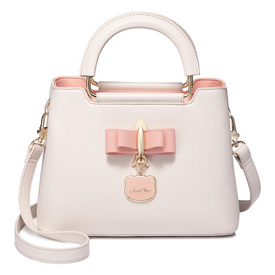 

JUST STAR handbag shoulder bag Korean version of the Messenger bag fashion trend handbag bow hanging tide 732 sky blue small version