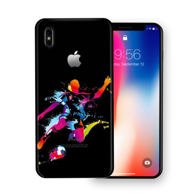 

Apple Case Football World Cup 2018 Colorful Cases для iPhone6 ​​/ 6s Plus / 7/7 Plus / X - черный