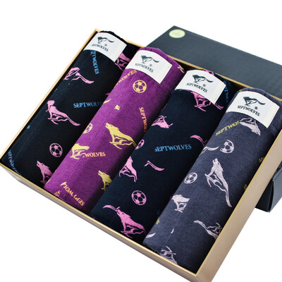 

Seven wolves SEPTWOLVES men&39s underwear men&39s cotton in the waist breathable sports angle underwear four multi-color 95012-4 XXXL