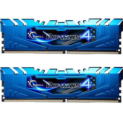 

GSkill Ripjaws 4 Series DDR4 3200 Frequency 8G 4G × 2 Set Desktop Memory Lamborghini Blue