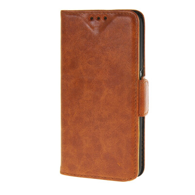 

MOONCASE Case for Samsung Galaxy S6 Case Wallet Card Slot with Kickstand Flip Leather Back Case Cover Brown