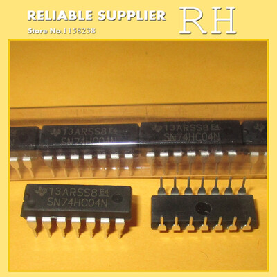 

100pcs/lot 74HC04 74HC04N SN74HC04N DIP14 Six groups of inverters