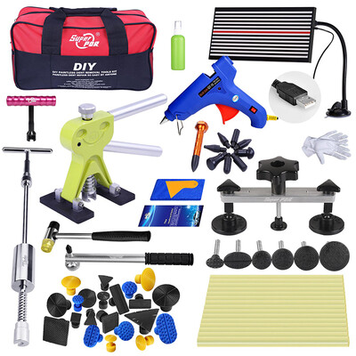 

PDR Dent Tools Kit For Car White LED Reflector Professional Dent Removal Repair Tool Auto Pulling Bridge dent Lifter Hand Tool