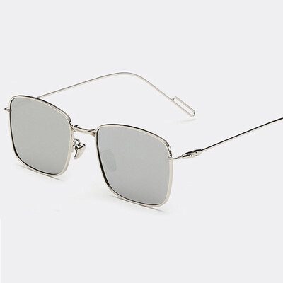 

FEIDU высококачественного сплава квадратные солнцезащитные очки женщин Бренд дизайнер Ретро мужчин плоский объектив солнцезащитные очки Oculos де соль Feminino