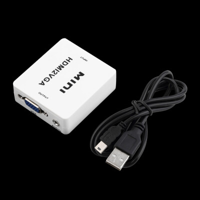 

Mini 1080P HDMI to VGA Audio HD HDTV Video for PC Laptop Adapter Converter