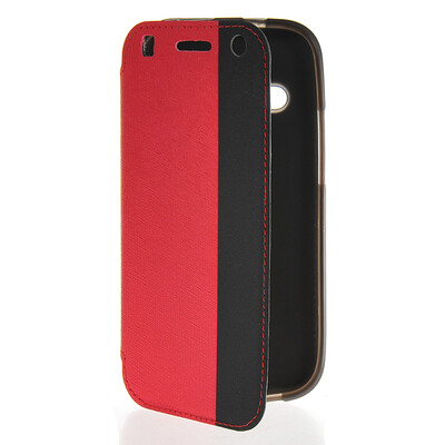 

MOONCASE Mixed colors Leather Side Flip Wallet Card Pouch Stand Soft Shell Back чехол для Htc One Mini 2 ( M8 Mini ) Red