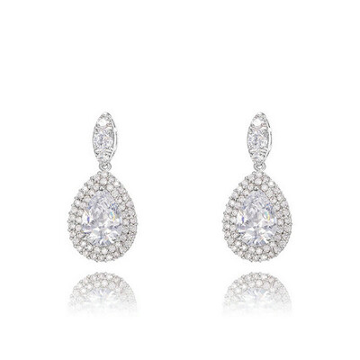 

Yoursfs® 18K White Gold Plated Big Tear Earring Women Fashion Ear Drop Jewelry