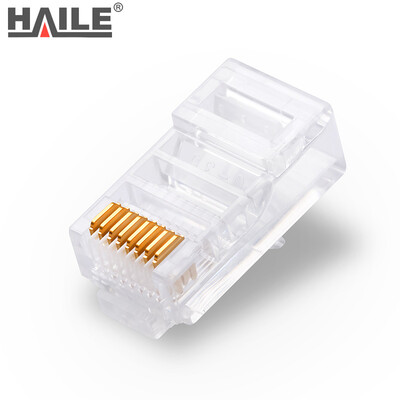 

Haile HT-8P8C-6 8P8C Gigabit Type 6 Gold Plated Network RJ45 Crystal Head Cable Connector 100pcsbox