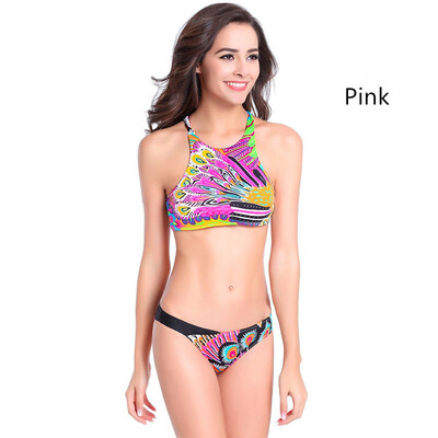 

New Gathering Sexy Green Leaves Bikini Set