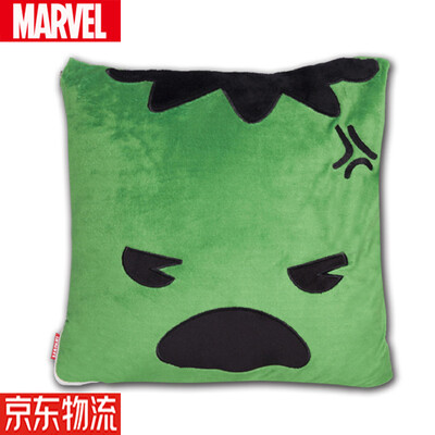 

Marvel cartoon pillow cushion air conditioning blanket dual-use quilt office nap pillow plush sofa car cushion seat back green giant pillow blanket 118m