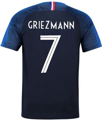

Thailand France Soccer jerseys 2018 world cup Maillot de foot GRIEZMANN 7 POGBA 6 MBAPPE 10 KANTE Jersey football kits DEMBELE soc