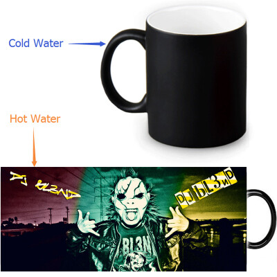 

DJ BL3ND 350ml/12oz Heat Reveal Mug Color Change Coffee Cup Sensitive Morphing Mugs Magic Mug Milk Tea Cups