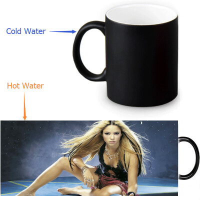 

shakira 350ml12oz Heat Reveal Mug Color Change Coffee Cup Sensitive Morphing Mugs Magic Mug Milk Tea Cups