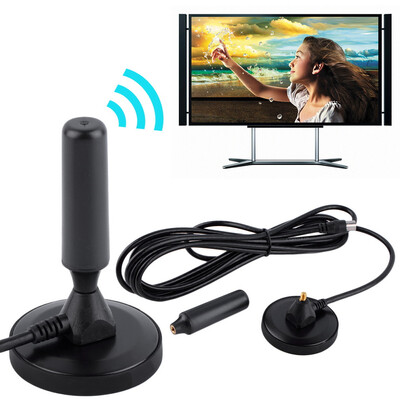 

New Indoor Gain 30dBi Digital DVB-T/FM Freeview Aerial Antenna PC for TV HDTV Black