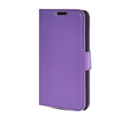 

MOONCASE High quality Leather Side Flip Wallet Card Slot Pouch Stand Shell Back Case Cover for Sony Xperia M2 Purple