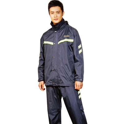 

Paradise umbrella double thick spring Yafang night-type water-repellent split suit raincoat rain pear deep green blue code T071B