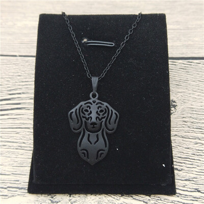 

New Dachshund Necklace Trendy Style Dachshund Pendant Necklace Women Pet Jewellery Fashion Animal Dog Jewellery