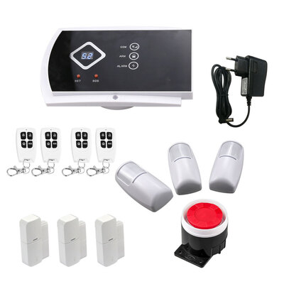 

99 wireless&2 zones wired alarm system gsmc ISO SECURITY &Android App support free shipping