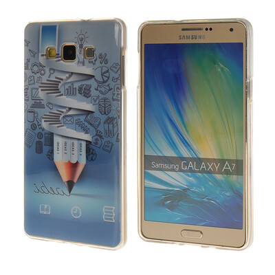 

MOONCASE Painted style Soft Flexible Silicone Gel TPU Shell Back Case Cover for Samsung Galaxy A7 a11