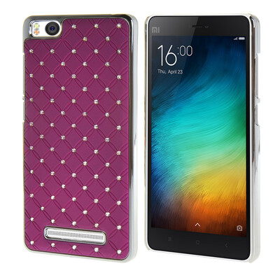 

MOONCASE Жесткий Хром горный хрусталь Bling Звезда обложка чехол для Xiaomi Райс 4i M4i MI4I (5,0 дюйма) Фиолетовый