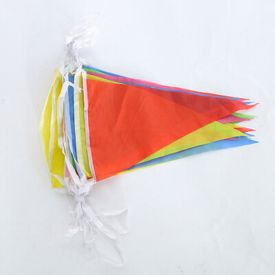 

Fanlus 100 count Colorful Flag Pennants Multicolor Pennant Banner nylon Banner for Party Celebrations&Shops