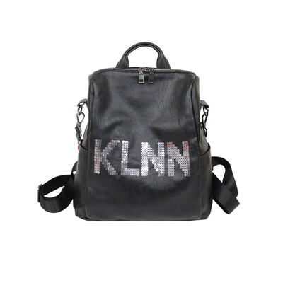 

HANEROU Letter Backpack Women Leather Модные школьные сумки для девочек-подростков Красочный саксофон Dos Femme En Cuir Mochilas Mujer