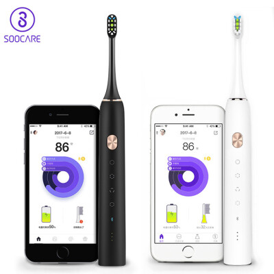 

Xiao Mi Цзя Зубная щётка soocare X3 soocare обновлена soocas Sonic Smart чистой Bluetooth Водонепроницаемый Беспроводной зарядки M