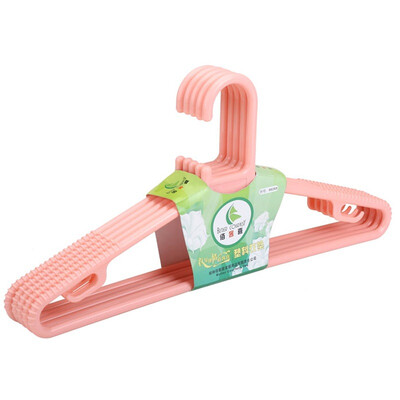 

Jingdong supermarket Bai off hi sky blue fashion plastic hanger 5 loaded 9826901
