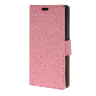 

MOONCASE Simple Leather Flip Wallet Case Card Slot Stand Back Cover for Huawei Ascend Y635 Pink