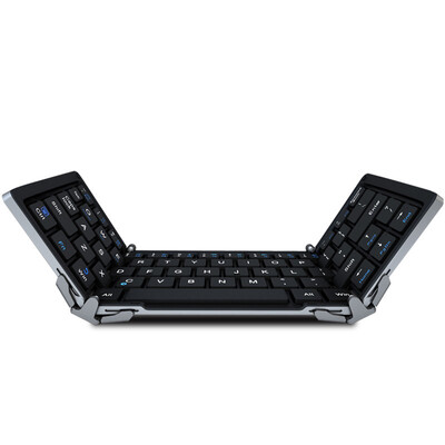 

BOW HB066 ultra-thin thinkpad flat-panel notebook mobile phone wireless mini folding Bluetooth keyboard common standard version of the black