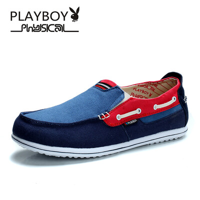 

PLAYBOY brand Low-topBreathable casual plimsollsSlip-OnSet footMens shoes
