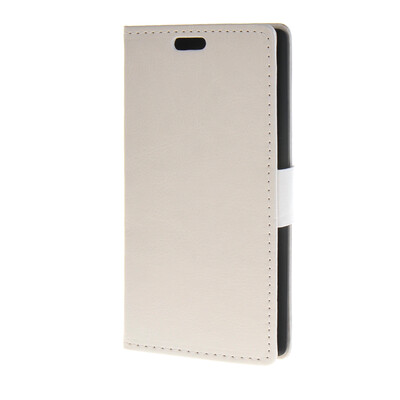 

MOONCASE Leather Side Flip Wallet Card Holder Stand Shell Pouch ЧЕХОЛ ДЛЯ LG G4 White