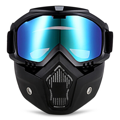 

ROBESBON MT - 009 Очки для мотоциклов со съемной маской и фильтром для рта Harley Style Protect Padding Helmet Sunglasses