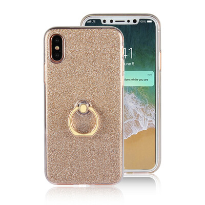 

Adtismark For iPhone X iPhoneX Case Soft TPU Cover Clear Rings Bling Glitter For iPhone X iPhoneX Case Cover