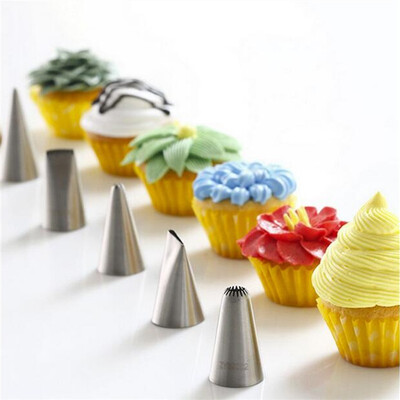 

Cntomlv 35PCS Russia Icing Piping Сопла тюльпаны Розовые цветы Лепесток Кондитерские изделия DIY Cupcake Cake Украшение десертных