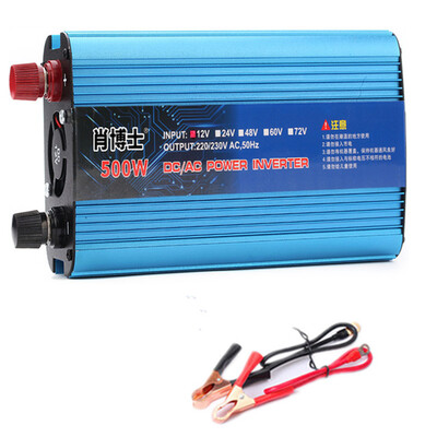 

POWERTIGER 500W DC 12V / 24V / 48V для AC 220V Adapter 1000W Peak Power Car Автоматическое изменение синусоидальной инверторного п