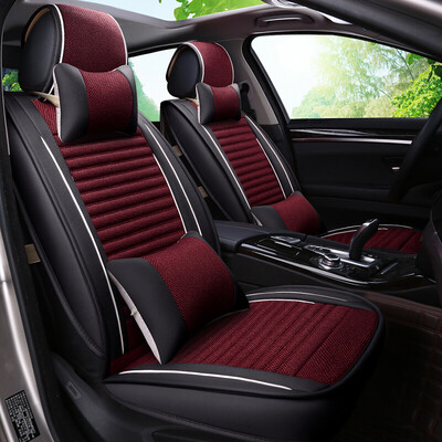

BOLISH five four seasons GM car seat car seat cushion winter cushion imitation linen health all-inclusive car seat cover seat cushion business 01 luxury black red